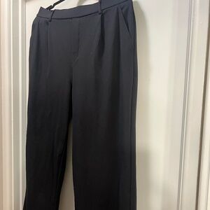 Halara Flex High Waisted Plicated Side Pocket Straight Leg Work Pants